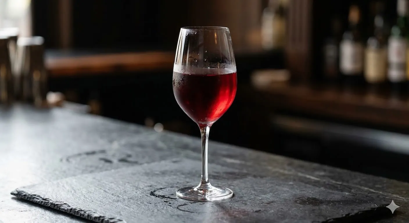 A beautiful Kir cocktail