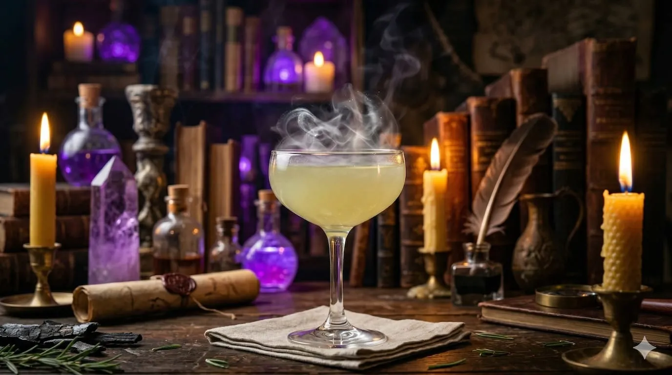 A beautiful Unicorn Blood cocktail